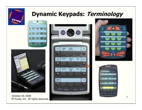 dynamic keypad terminology