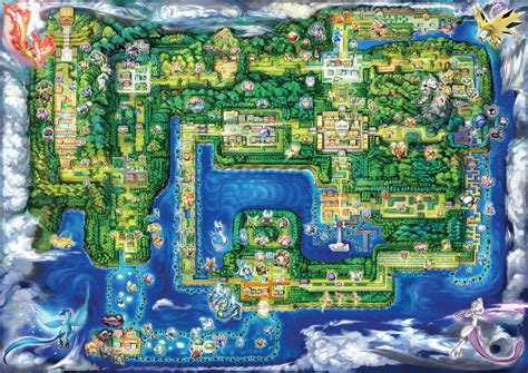 Map Of The Classic Kanto Region From The New Pokemon Lets