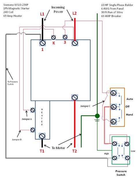 single phase ac wiring diagram