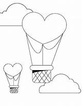 Valentine Balloons sketch template