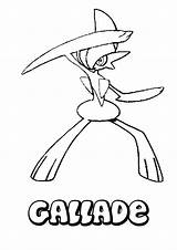 Gallade Pokemon Coloring Pages Psychic Color Mega Printable Print Water Hellokids Diamond Getcolorings Library Clipart Comments sketch template