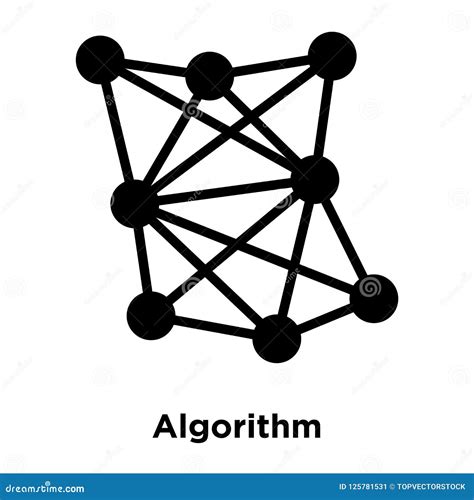 algorithm icon vector  advertising collection thin  algorithm