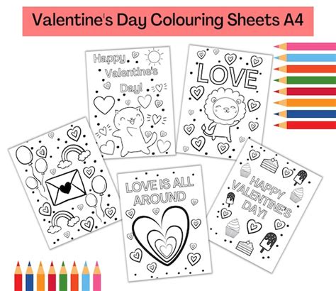 printable valentines day coloring pages  kids mom wife busy life
