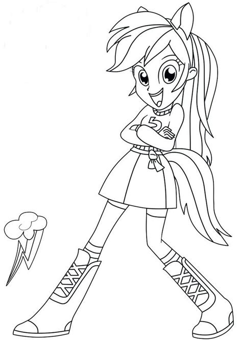 equestria girls rainbow dash coloring pages home family
