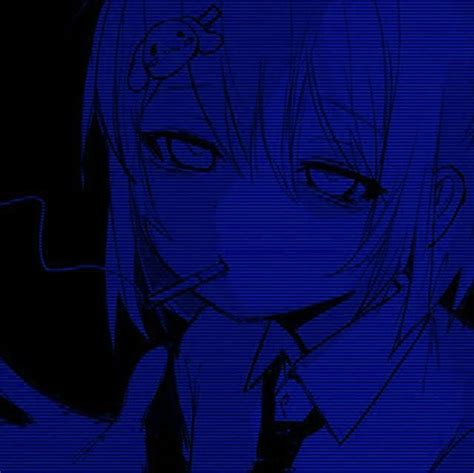 blue pfp blue aesthetic dark blue anime aesthetic anime