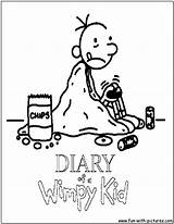 Wimpy Diary Kid Coloring Pages Printable Print Colouring Drawing Face Color Mask Template Fun Drawings Getdrawings Popular Getcolorings sketch template