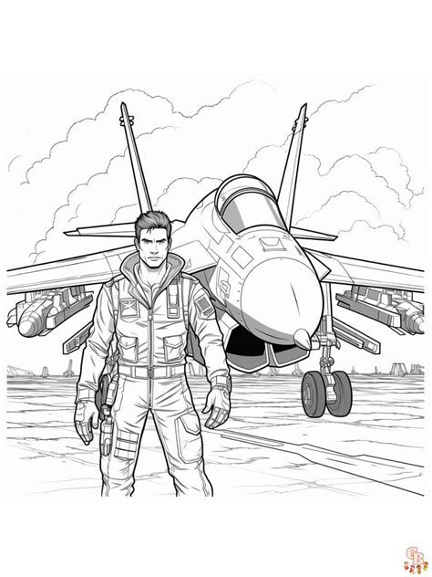printable top gun coloring pages   kids  adults