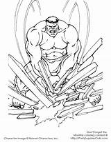 Hulk Coloring Pages Smash Kids Wood sketch template