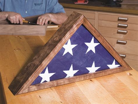 making  memorial flag case woodworkers journal diy