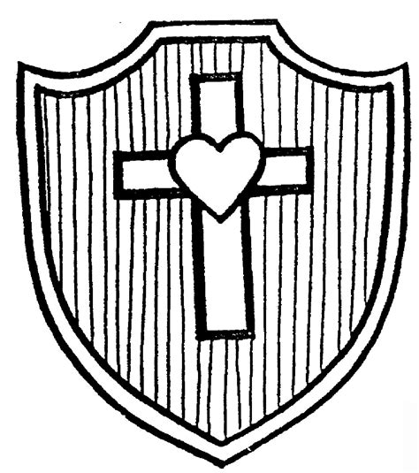 shields  faith shield  faith coloring page coloring pages