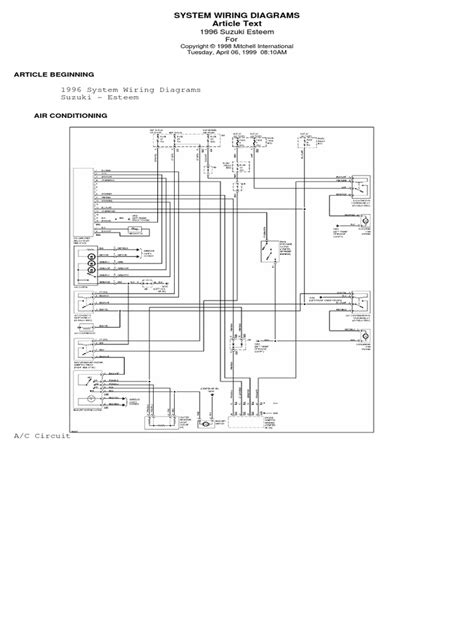 suzuki swift wiring diagram