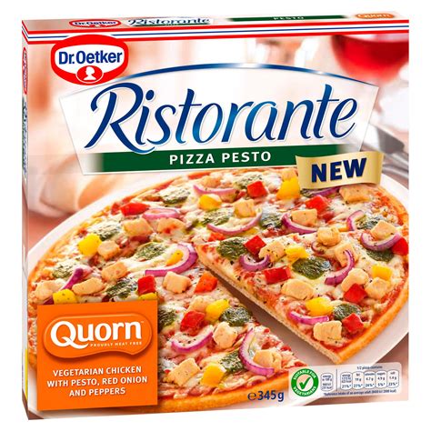 dr oetker ristorante quorn pesto pizza  thin crispy pizza iceland foods