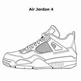 Jordan Coloring Nike Air Pages Shoe Drawing Shoes Template Printable Sneakers Da Sheets Jordans Book Color High Print Heels Exclusive sketch template