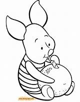 Piglet Coloring Pages Disneyclips Coconut Drinking Funstuff sketch template