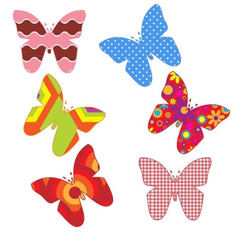 butterfly patterns clipart