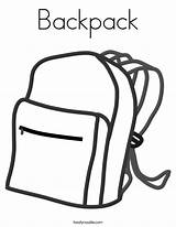Backpack Coloring Built California Usa sketch template