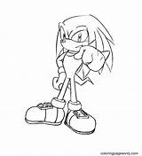 Knuckles Supercilious sketch template