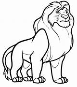Lion Coloring Kids Pages Print Children sketch template