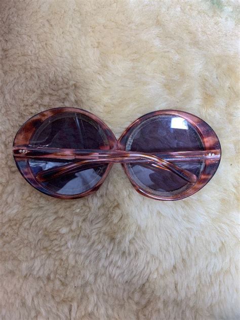 1960 s oversized bug eye sunglasses w tortoise shell and gold trim