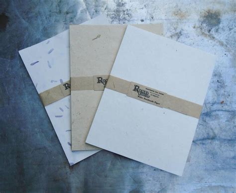 8 5x11 Inch Handmade Paper In 9 Sheet Sample Papck