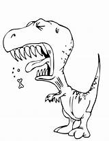 Coloring Pages Dinosaur Kids Popular sketch template