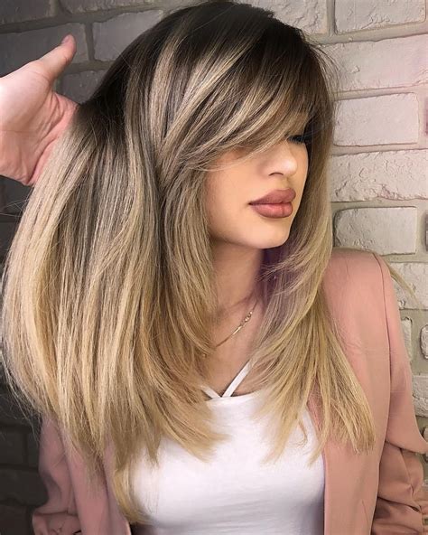 50 Cute And Effortless Long Layered Haircuts With Bangs In