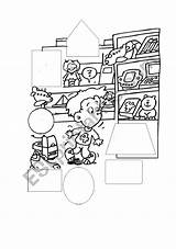 Toy Store Toys Template Worksheet Worksheets Preview sketch template