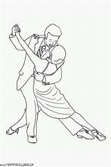 Tango Baile Imagenes Dibujar Parejas Danza Bailarines Colorearimagenes Conjunto sketch template