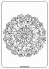 Mandala sketch template