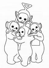 Teletubbies Coloring Pages Choose Board sketch template