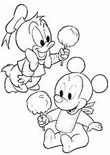 Coloring Pages Disney Baby Kids Babies Mickey Cotton Candy Donald Duck Mouse Print Eating Cartoons Gif Printable Comments Popular Book sketch template