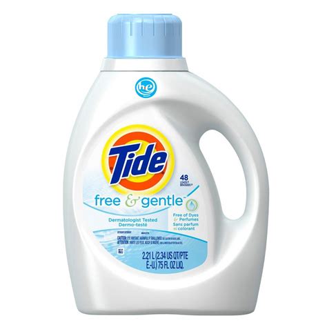 tide  oz   gentle  liquid laundry detergent  loads