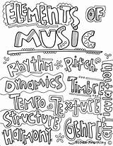 Coloring Music Pages Themed Getcolorings Printable sketch template