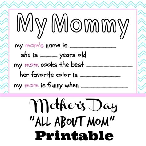 mom  mothers day printable