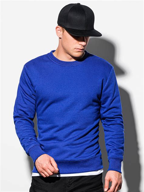 mens plain sweatshirt  dark blue modone wholesale clothing  men