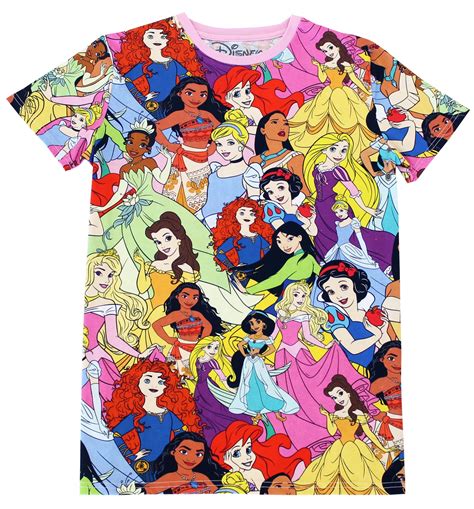 Disney Princess All Over Print T Shirt From Cakeworthy