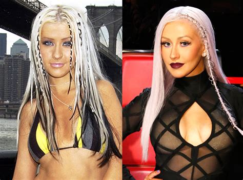 Christina Aguilera S New Purple Pierced Hair Is A Nod To Her Former