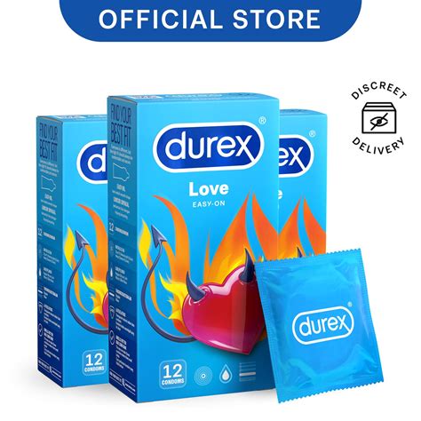 [bundle of 3] durex love easy on condoms 12s shopee singapore