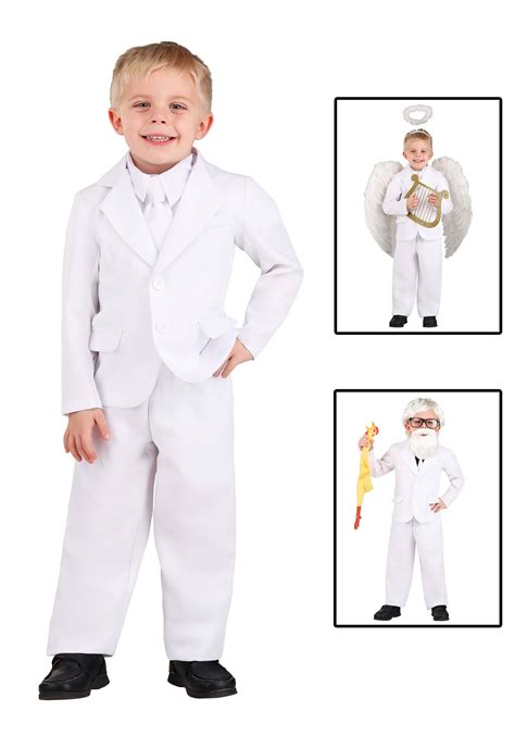 white suit toddler costume