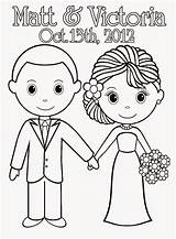 Coloring Wedding Pages Printable Couple Kids Color Sheets Print Colouring Bride Activity Book Anniversary Weddings Clipart Groom Template Personalized Sheet sketch template