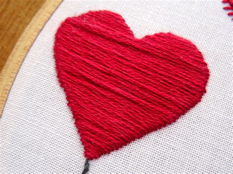 heart embroidery patterns diy tutorial wandering threads