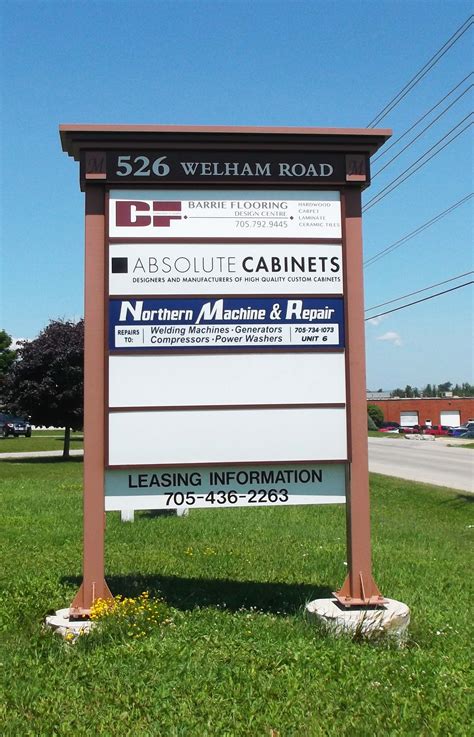 informative outdoor business signage completed  speedpro signs barrie ontario outdoor