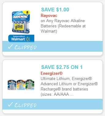 printable battery coupons  rayovac energizer