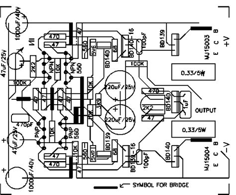 rudiant amplifier layout