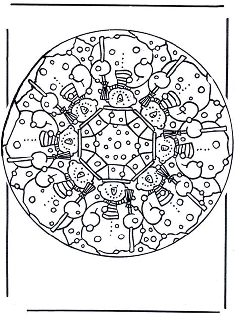 winter theme coloring pages coloring pages mandala winter children