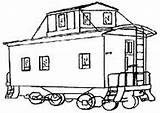 Boxcar Caboose Children Drawing Train Coloring Pages Drawings Getdrawings Color Passenger Steam Railroad Clipartmag sketch template