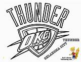 Westbrook Russell Coloring Pages Thunder Basketball Logo Divyajanani sketch template