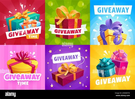 giveaway gifts competition winner prize vector contest banner design