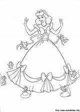 Malvorlagen Aschenputtel Cinderella Prinzessinnen sketch template