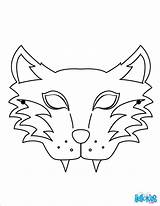 Masque Imprimer Coloriage Tigre Loup Animaux Tigers Enfant Masquerade épinglé Carnival sketch template
